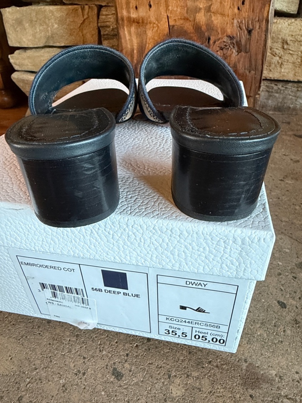 Auth. Dior Dway Embroidered Slide Heel Mule - Picture 3 of 13